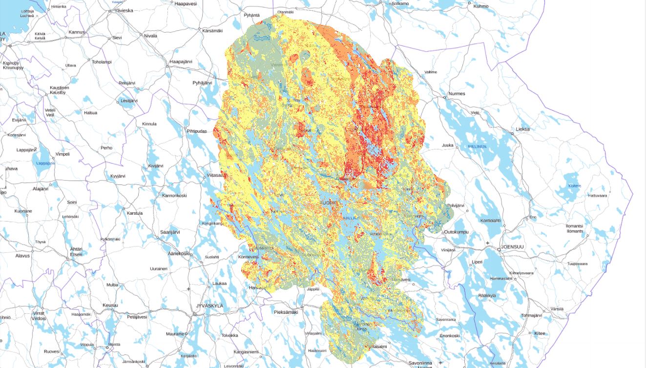 Pohjois-Savon geoenergiapotentiaali karttapalvelussa - Hiilineutraali  Pohjois-Savo