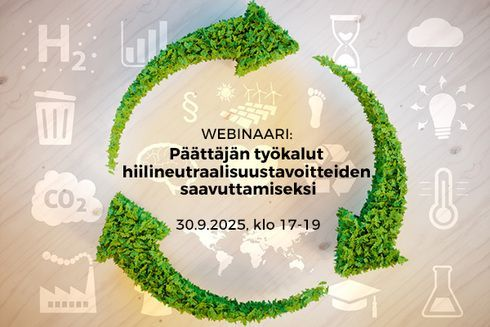 Päättäjän työkalut hiilineutraalisuustavoitteiden saavuttamiseksi