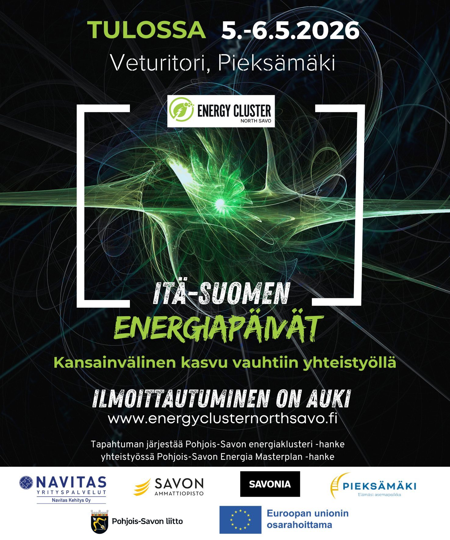 Itä-Suomen Energiapäivät 2026 – Energialla kasvuun Pieksämäeltä! 