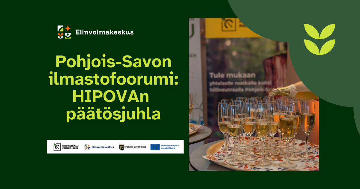 Pohjois-Savon ilmastofoorumi: HIPOVAn päätösjuhla